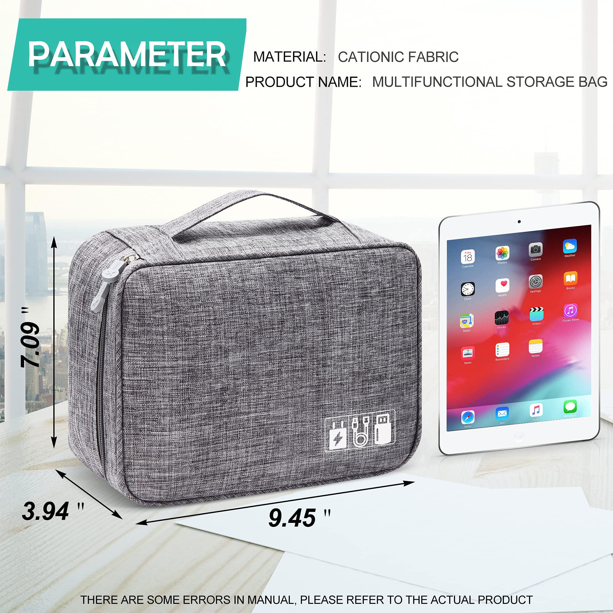 Electronics Organizer Travel Cable Organizer Bag
